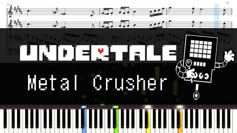 undertale metal crusher sheet music|metal crusher 1 hour.